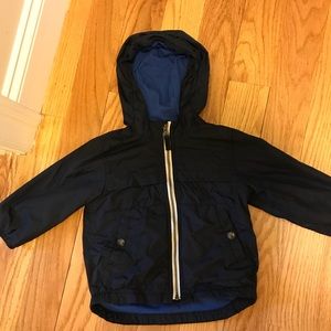 Gap kids 2T jersey lined windbreaker jacket navy